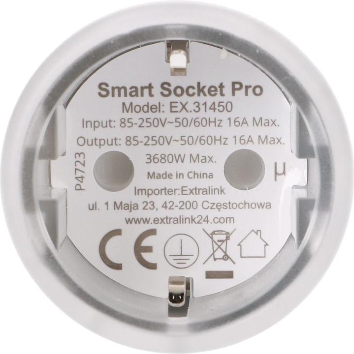 Productafbeelding Extralink Smartlife Stopcontact SC Pro | Smart Plug | Zigbee, Homekit, Tuya, 3680W