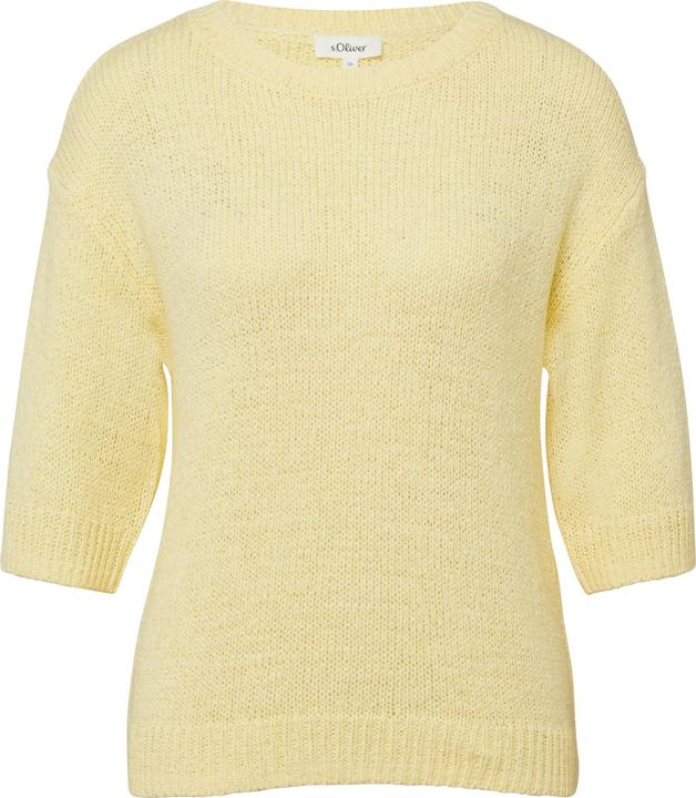 Produktbild s.Oliver Strickpullover Kurzarm-Pullover im Relaxed Fit (36)