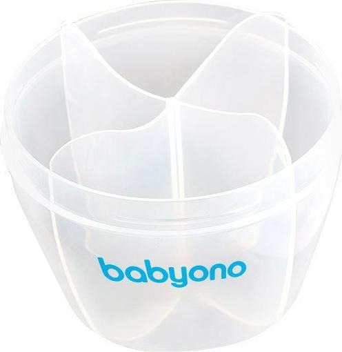 Actual product image Babyono Tin for milk powder 3 compartments