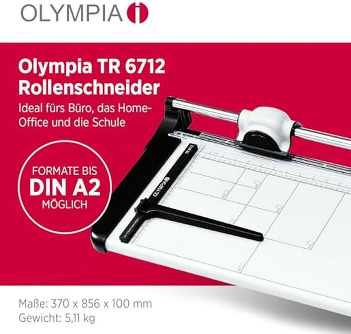 Image du produit Olympia Coupeuse rotative TR 6712 (12 feuilles, A2)