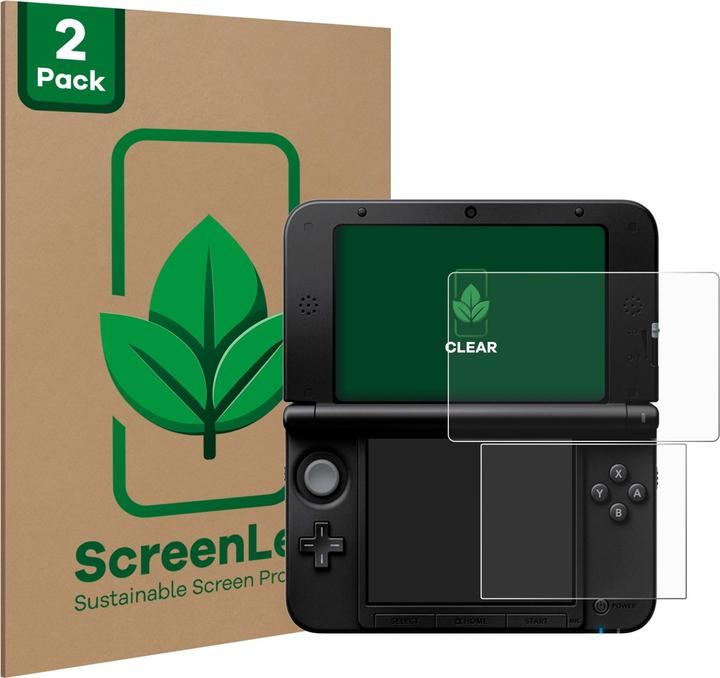 Actual product image ScreenLeaf Protective film sustainable screen protector screen protector film clear transparent (3DS XL)