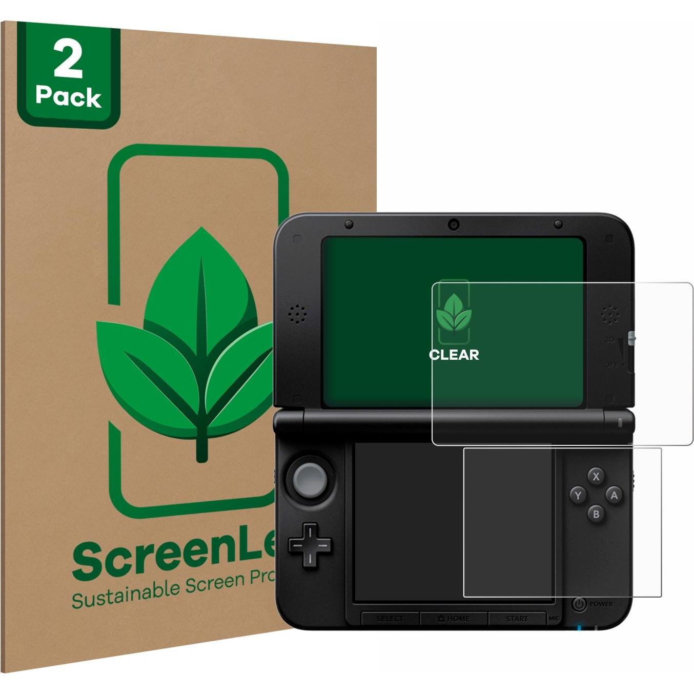 ScreenLeaf Schutzfolie nachhaltiger Displayschutz Displayschutzfolie Folie Klar Transparent (3DS XL), Weiteres Gaming Zu...
