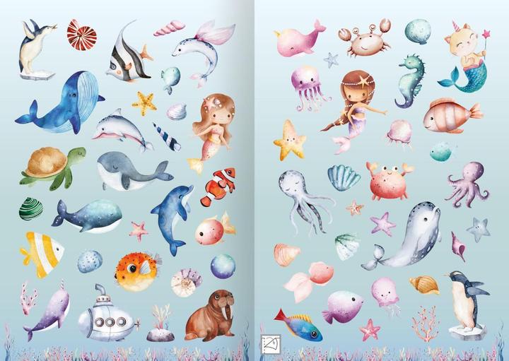 Actual product image My watercolour stickers - Under water