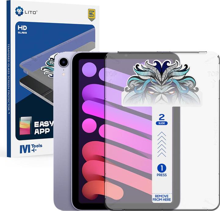 Produktbild Lito Panzerglas EasyShield iPad Mini 6 - 8.3" (1 Stk., Apple iPad mini 2015, Apple iPad mini 2019, Apple iPad mini 2021)