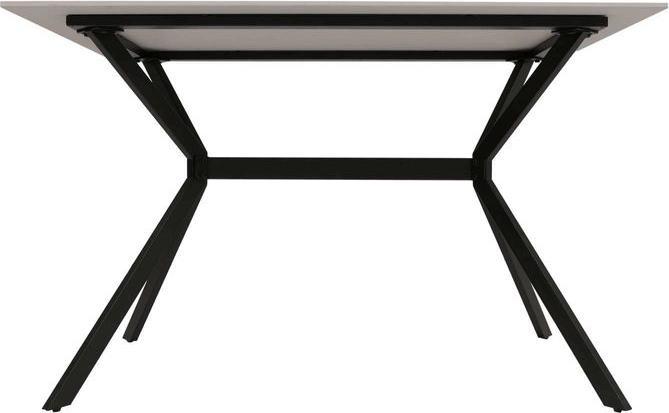 Image du produit Mendler Esszimmertisch HWC-O58, Sinterstein Metall, Marmor-Optik 120cm – weiss