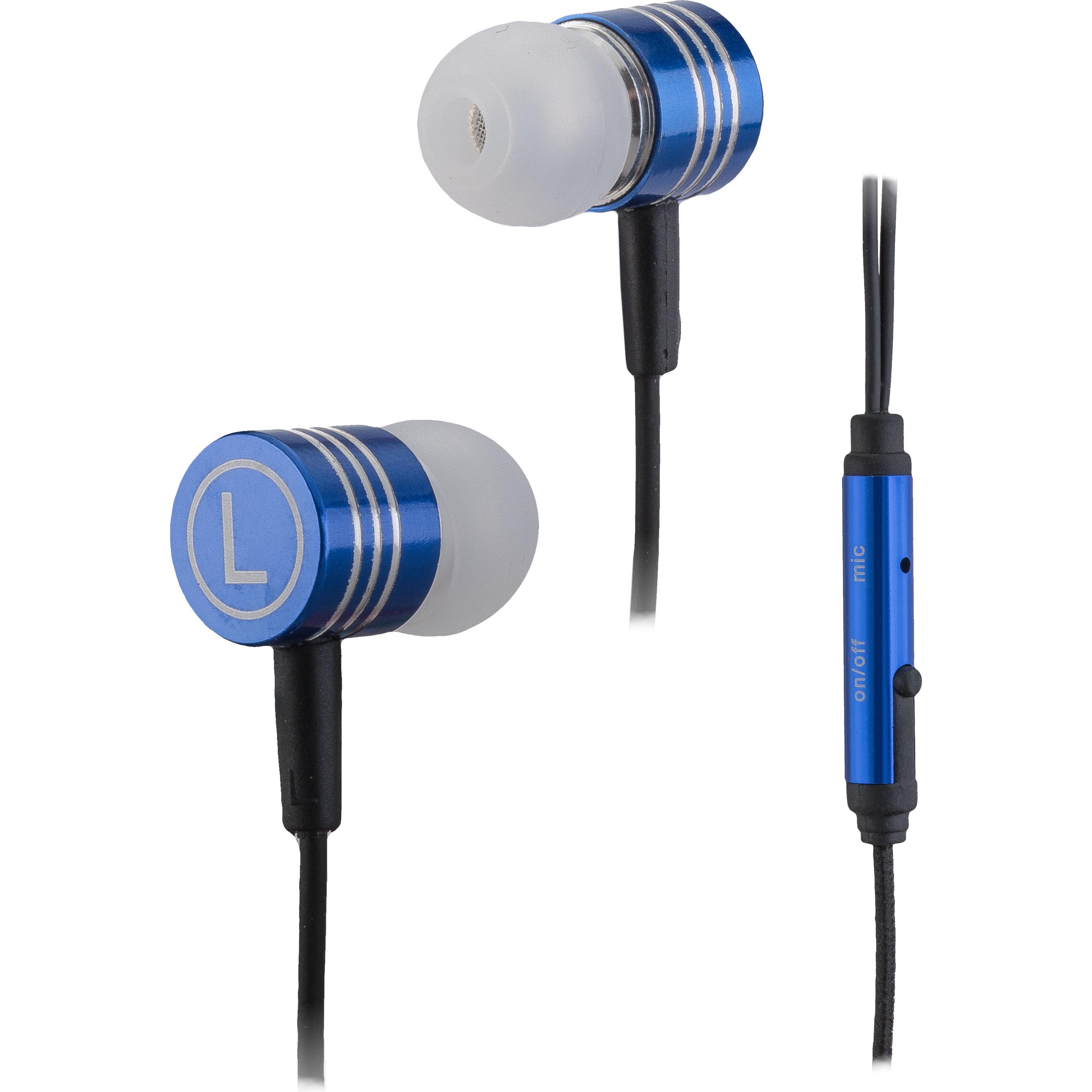 Peter Jäckel IN-EAR Headphone Blue mit 3.5mm Klinkenanschluss (Kabelgebunden), Kopfhörer, Blau