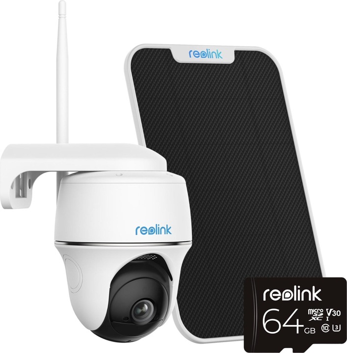 Actual product image Reolink Argus PT 2K 4MP incl. solar panel and 64GB (2560 x 1440 Pixels)