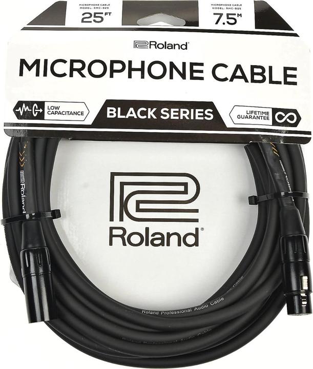 Actual product image Roland RMC-B25 - XLR (3-pin) - Male - XLR (3-pin) - Female - 7.5 m - Black (7.50 m, XLR)