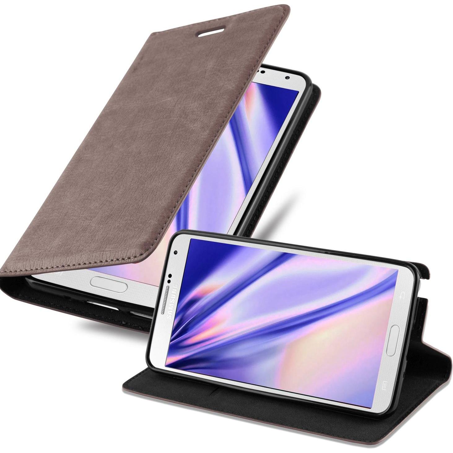 Thumbnail - Cadorabo Book Invisible Magnet Cover (Samsung Galaxy Note 3), Smartphone Hülle, Braun