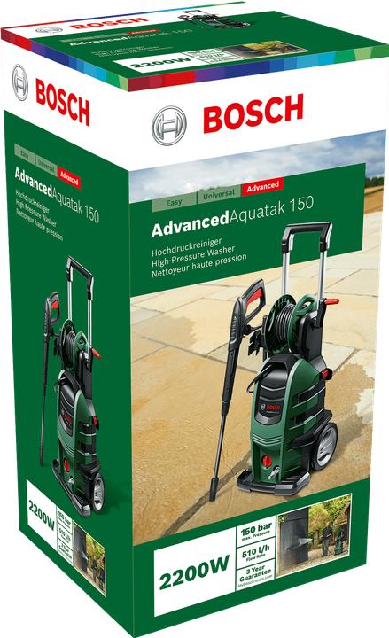 Actual product image Bosch Home & Garden High pressure cleaner AdvancedAquatak 150 incl. hose reel (Electrical connection)