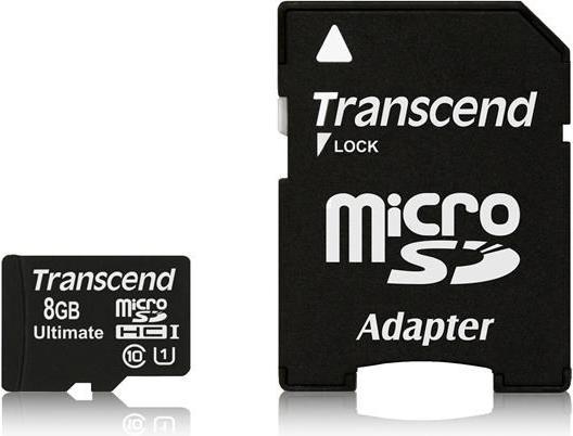 Produktbild Transcend ULTIMATE - microSDHC Card - U1 (8 GB, microSDHC, U1, UHS-I)