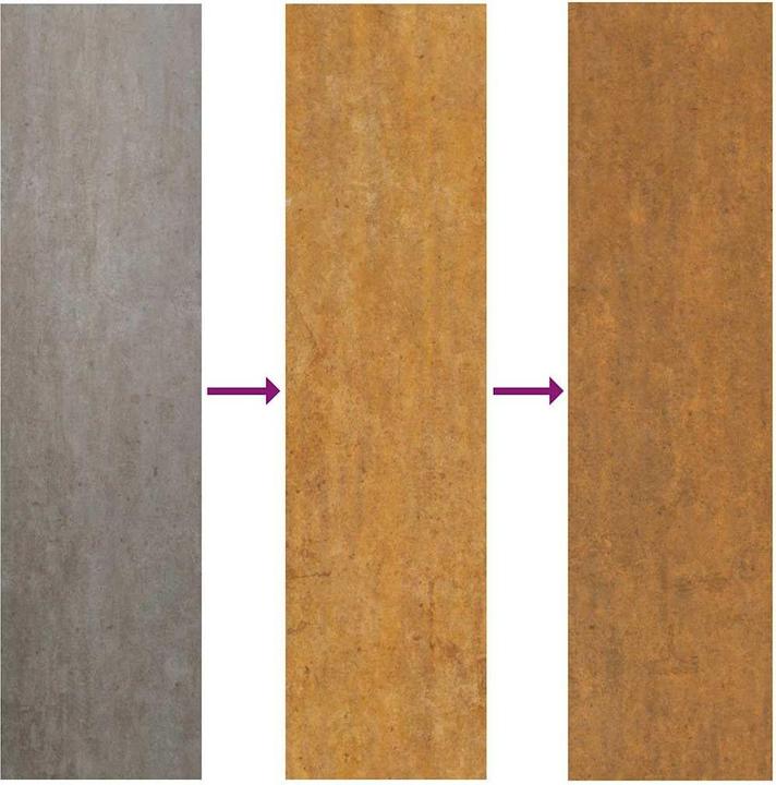 Produktbild VidaXL Gartentor 105x155 cm Wetterfester Stahl Wellen-Design Zauntor