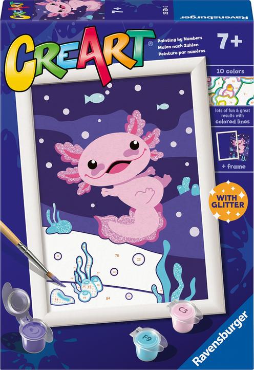Image du produit Ravensburger CreArt - Malen nach Zahlen - Axolotl