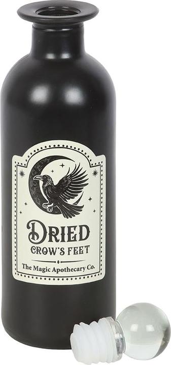 Actual product image Something Different Dried Crow's Feet Glass Potion Bottle