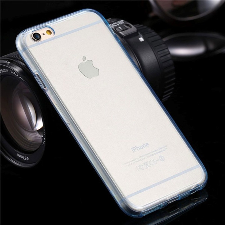 Actual product image König Design Apple iPhone 6 / 6s Plus Full Body 360 Silicone Protective Case Mobile Phone Cover Case Blue (Apple iPhone 6 Plus)