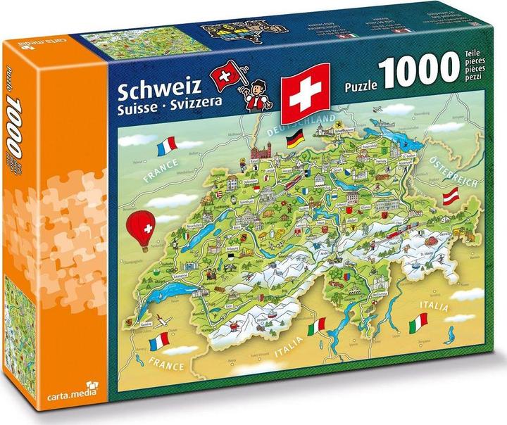 Illustrierte Schweizerkarte (1000 Teile)