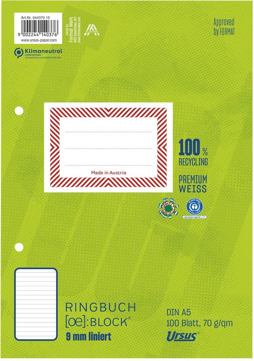 Actual product image Format-x Ring binder (A5, Lined)