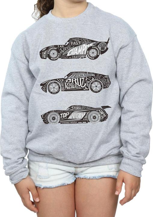 Produktbild Disney Cars Text Racers Sweatshirt Mädchen (116)