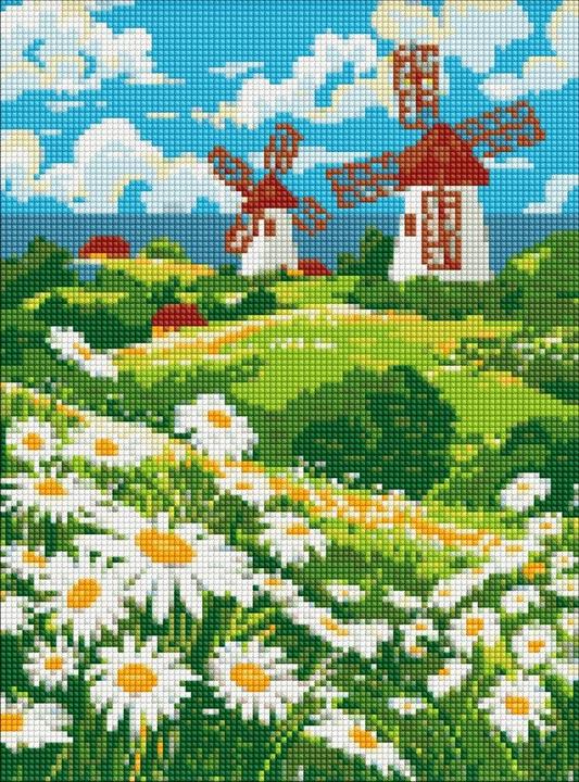 Ideyka Diamantmosaik - Gänseblümchenfeld