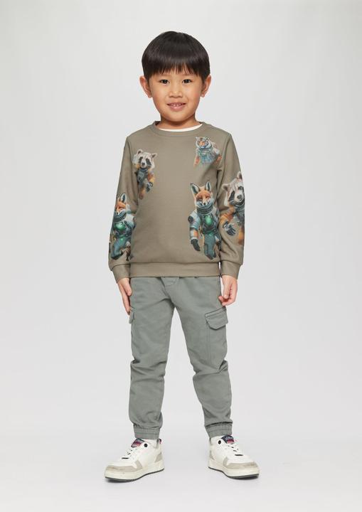 Produktbild S.Oliver Sweatshirt Sweatshirt mit All-over-Print (98)