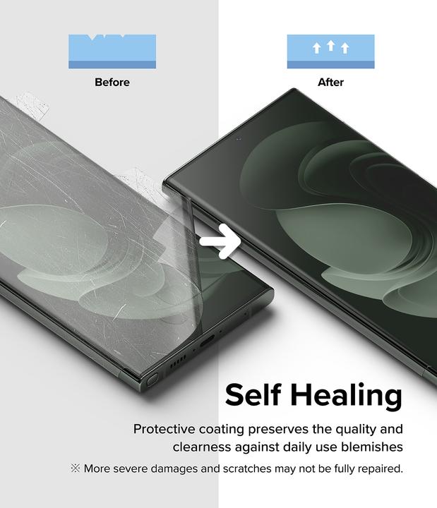 Produktbild Ringke Dual Easy Wing protective film for Samsung Galaxy S23 Ultra (2 pieces) + mounting kit (2 Stück, Samsung Galaxy S23 Ultra)