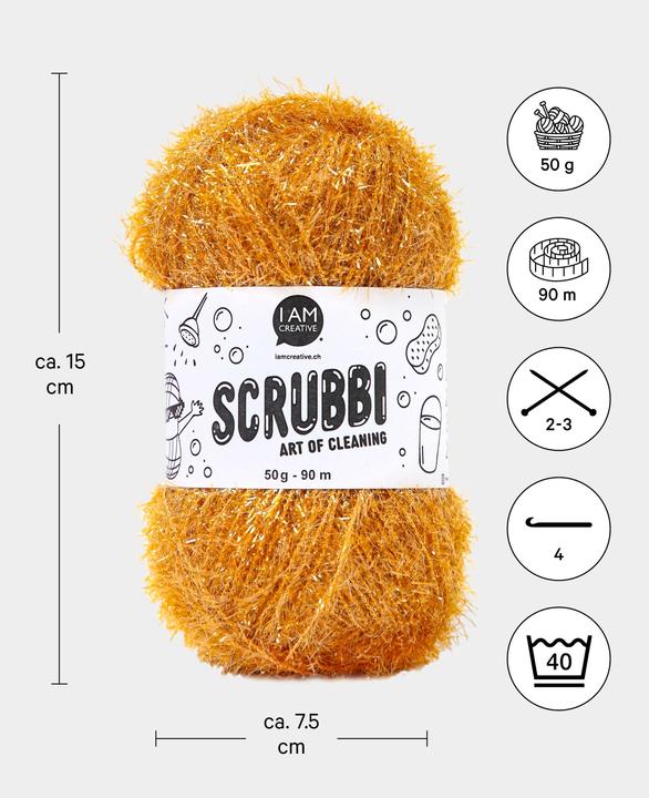 Actual product image I Am Creative Scrubbi dishwashing sponge yarn (108 m)