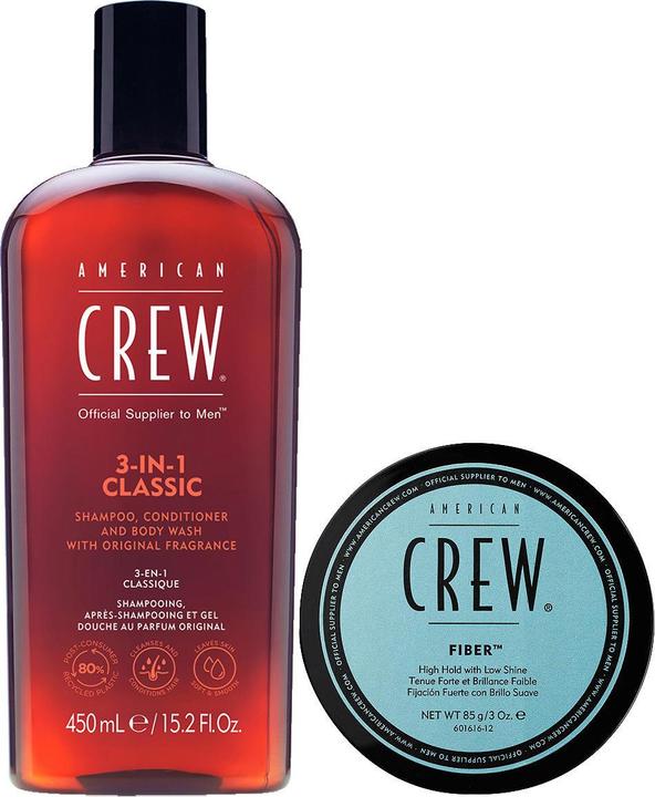 Immagine prodotto American Crew Fiber + 3in1 Classic Set big (Set per la cura dei capelli)