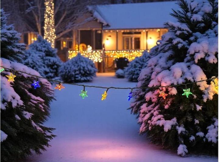 Produktbild Dameco LED Outdoor Lichterkette Stern 9.9 m, mit 100 (9.90 m)