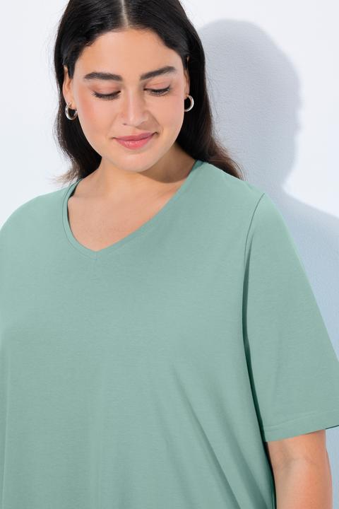 Produktbild Ulla Popken T-Shirt, A-Linie, V-Ausschnitt, Halbarm (42, 44)