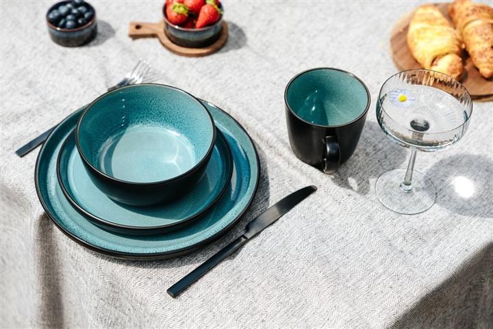 Produktbild Domoletti Plate Glaze Ins And Out Dark Gren 20cm (20 cm)