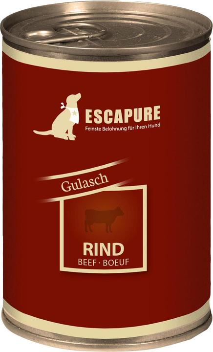Actual product image Escapure Beef goulash can 400g (Adult, Junior, Puppy + kitten, 1 pcs., 400 g)