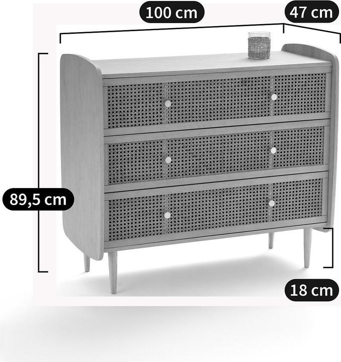 Produktbild La Redoute Interieurs Tempa (100 x 47 x 90 cm)