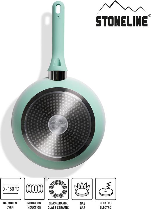 Produktbild Stoneline Mint Kochgeschirr-Set 11-teilig mit Deckeln, beschichtete Töpfe & Pfannen