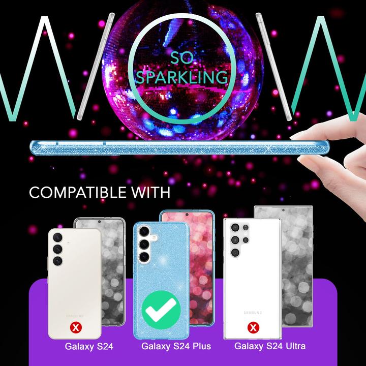 Image du produit Nalia Étui hybride pailleté (Samsung Galaxy S24+)