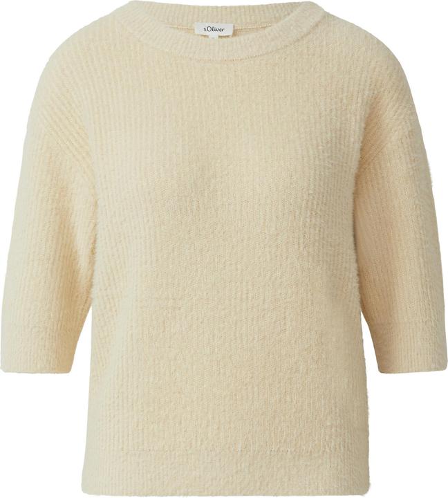 Produktbild s.Oliver Strickpullover Flauschiger Strickpullover mit halbem Arm (34)