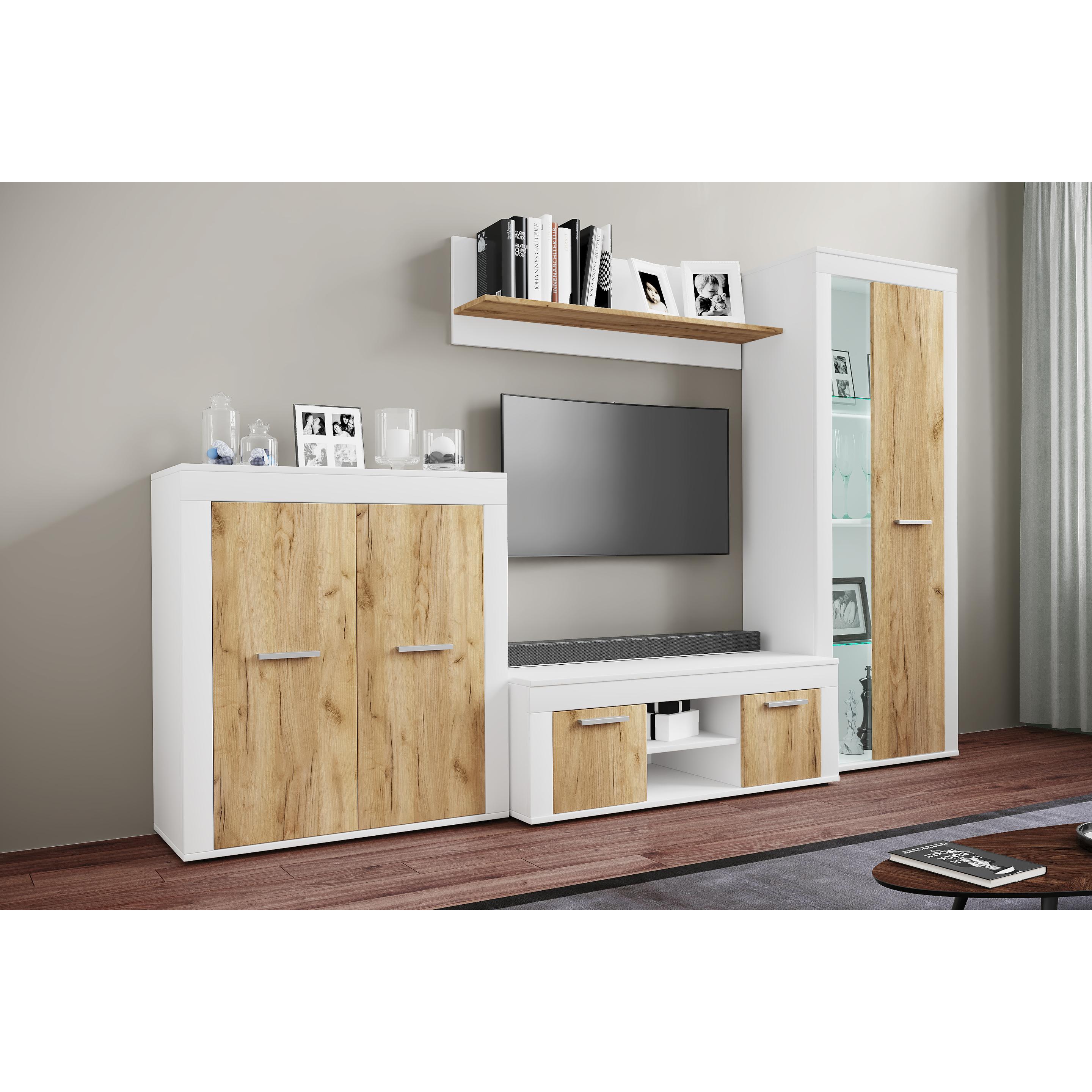 Thumbnail - VCM, TV Möbel, Holz TV Lowboard Möbel Fernseh Usilo L (102 x 45 x 37 cm)