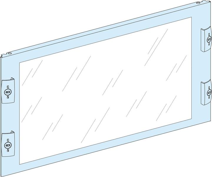 Schneider Electric PrismaSeT-P, Frontplatte, mit Sichtfenster,Breite=650mm,Höhe=9Module Inhalt: 1St