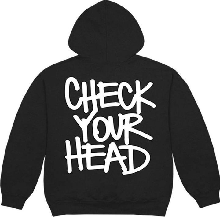 Immagine prodotto Universal Textiles Felpa con cappuccio Unisex Adult Check Your Head (XXL)