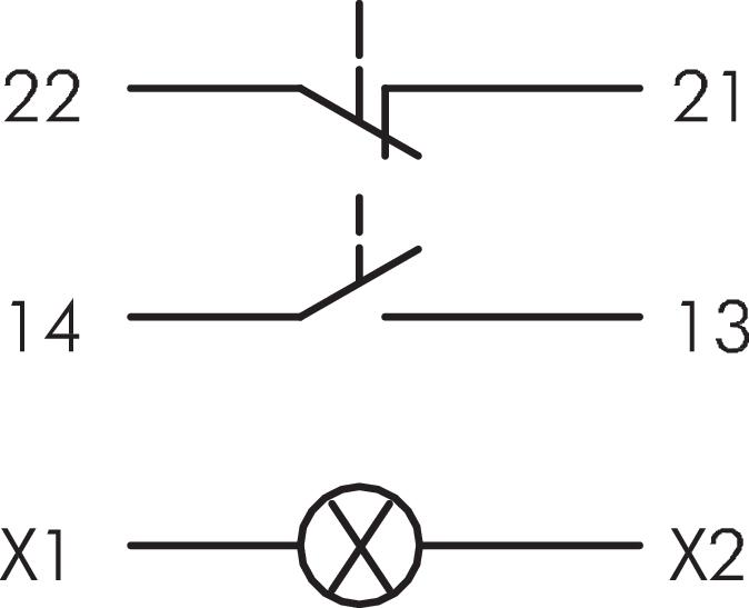 Actual product image Schlegel BZLOIK Illuminated pushbutton contact 1Ö+1S