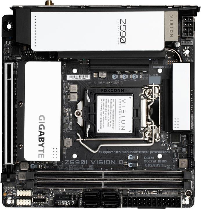Produktbild Gigabyte Z590I VISION D (LGA 1200, Intel Z590 Express, Mini-ITX)