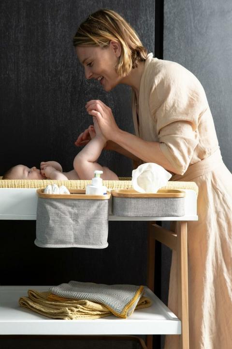 Immagine prodotto Quax Cestino da appendere al fasciatoio Cura Cotone