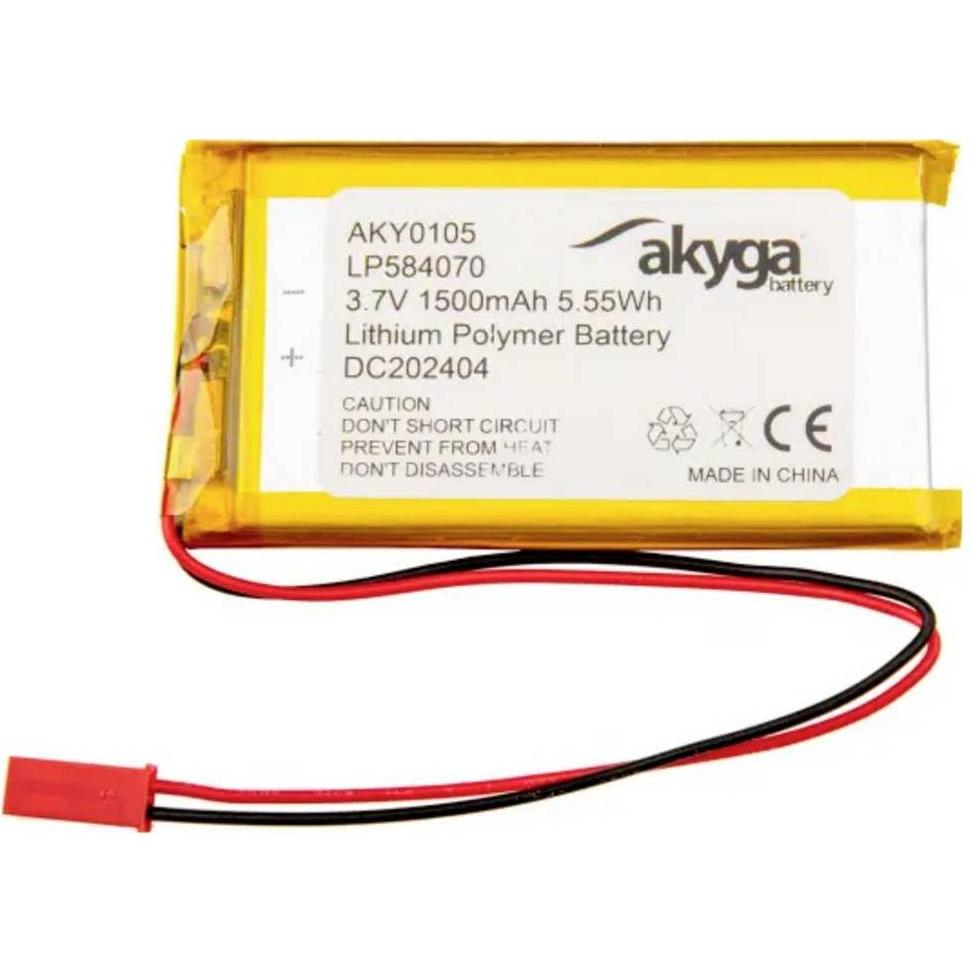 Akyga LP584070 Akkupack x Spezial-Akku LiPo 3.7 V 1500 mAh (3.70 V, 1500 mAh)