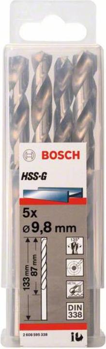 Produktbild Bosch Professional Zubehör PRO Metal HSS-G Spiralbohrer, 9,8 x 87 x 133 mm (9.8 mm)