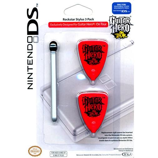 BD&A Guitar Hero On Tour: DSL Stylus Pack (Nintendo DS), Penna per tablet, Multicolore