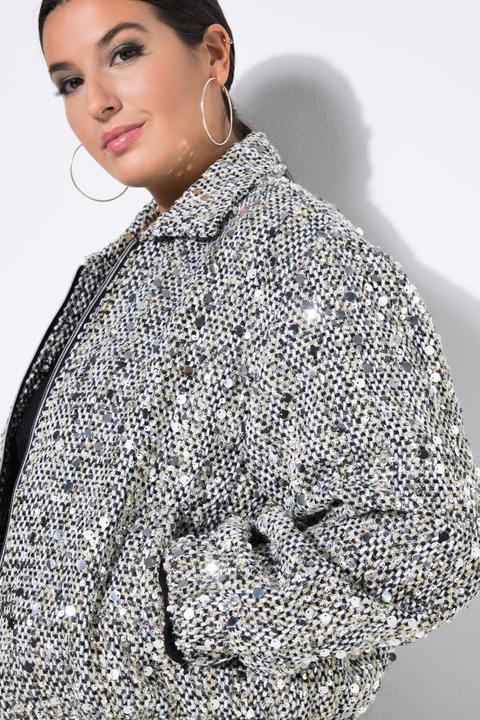 Actual product image Studio Untold Blouson, Boxy Shape, Bouclé, Pailletten (60)