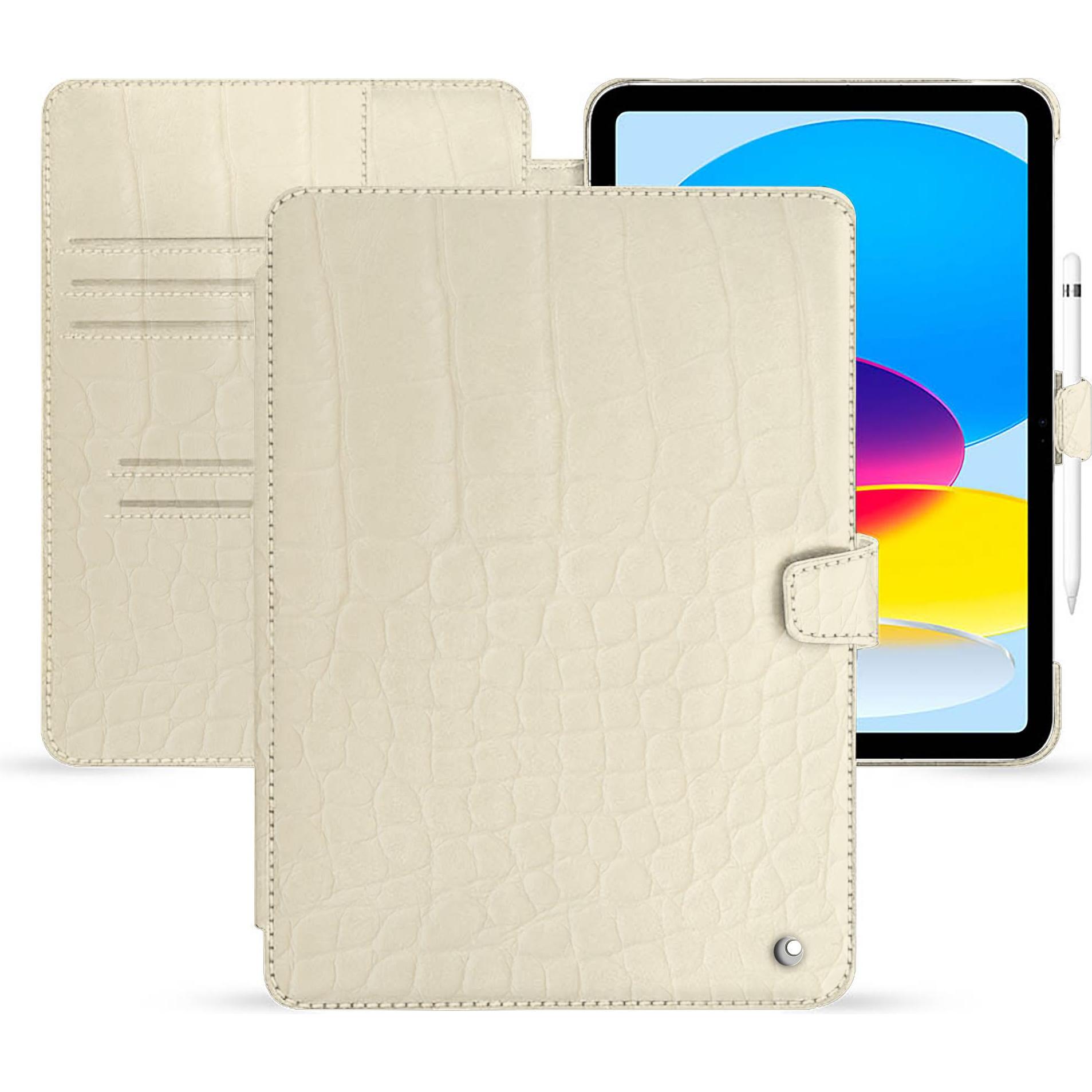 Noreve Lederschutzhülle Apple iPad (2022) (iPad 2022 (10. Gen)), Tablet Hülle, Beige
