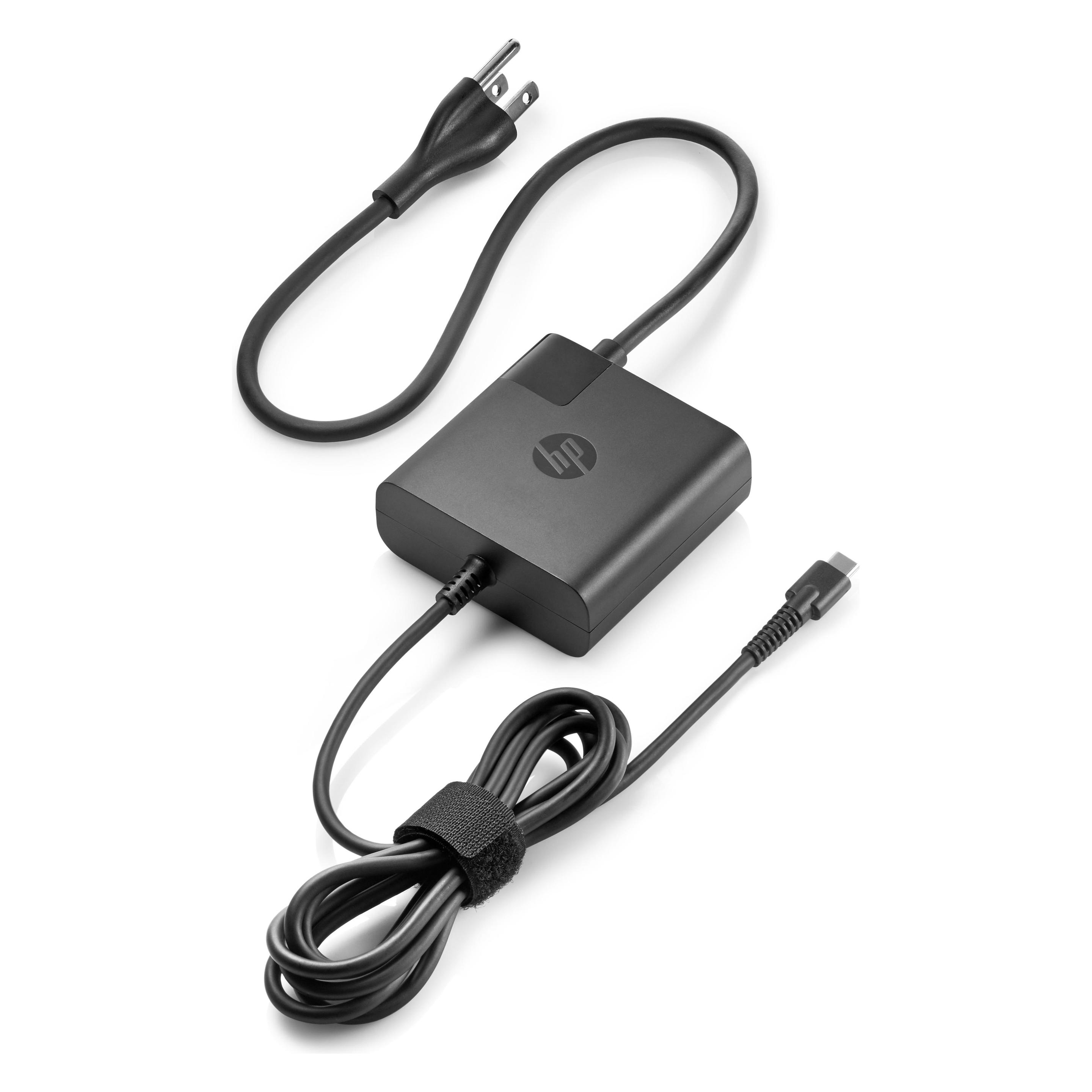 HP 1HE08AA (65 W), Notebook Netzteil, Schwarz