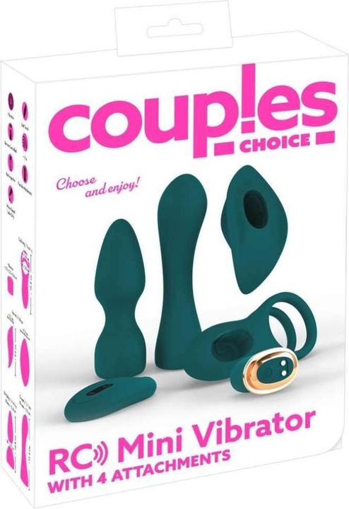 Immagine prodotto Couples Choice RC Mini Vibrator with 4 Attachments