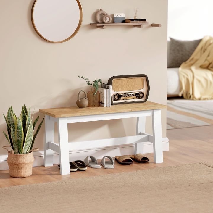 Produktbild Homcom Sitzbank Kautschukholz Eiche (30 cm)