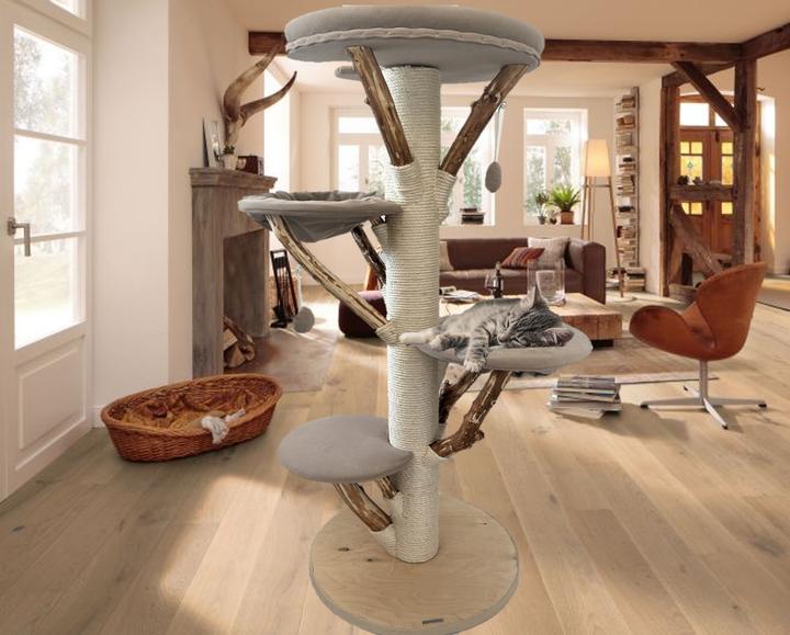 Produktbild Pet Homes NATURHOLZ CRANS MONTANA, Teflon (185 cm, Grey)